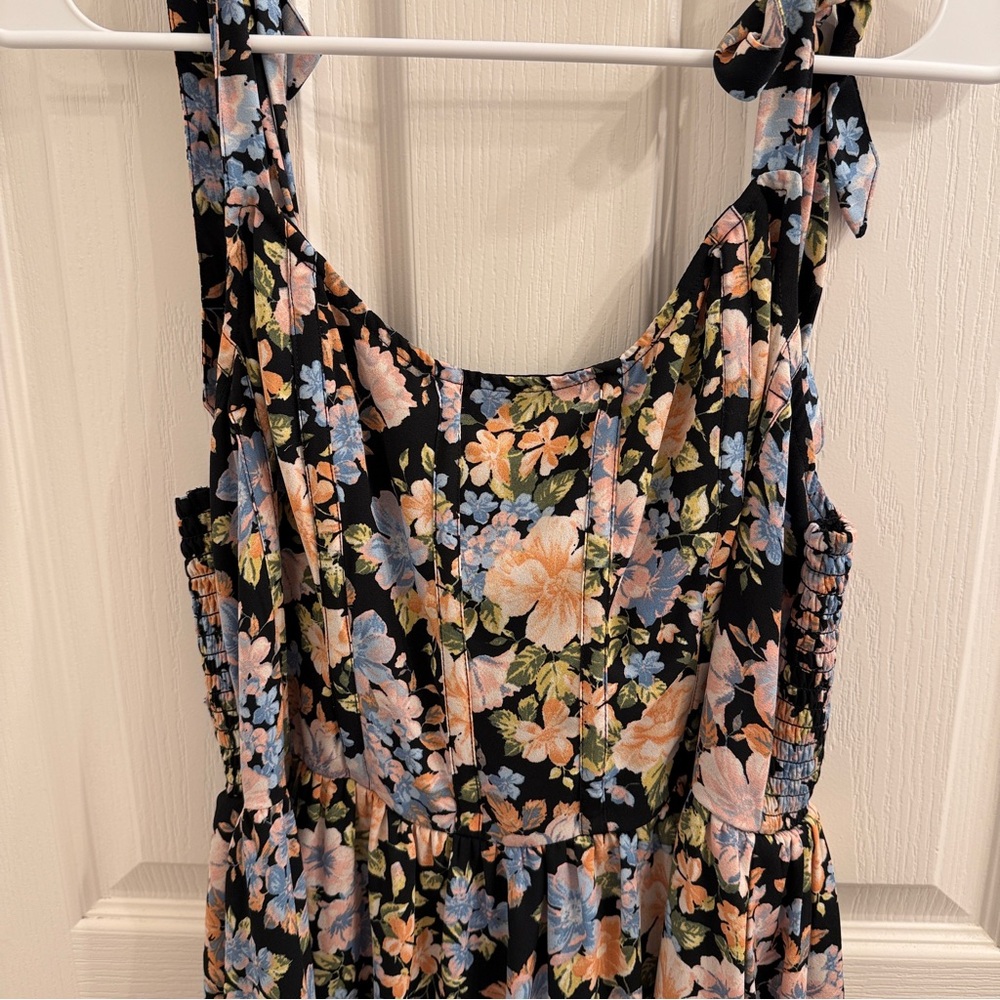 American Eagle Outfitters Black Floral Dress - Picture 2 of 12